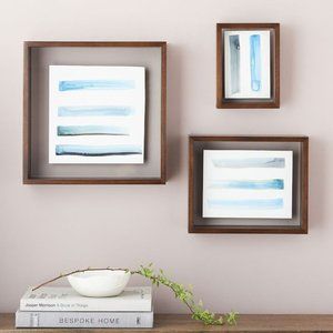 West Elm Floating Gallery Frames - Dark Walnut